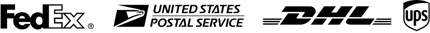 FedEx, United States Postal Service, DHL and UPS logos